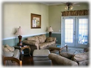 The north living room comes fully equiped with A/V gear.