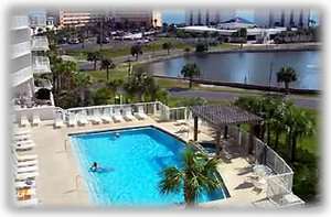 Heated Pool view from Balcony