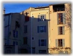 Rear of house in shadow (2nd from right) 3 Place St.Pierre,Forcalquier